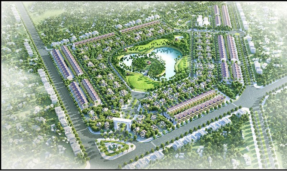 Phối cảnh dự án Khu đô thị Xuân An Green Park tại Nghi Xuân, Hà Tĩnh